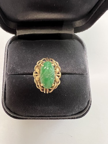 翡翠リング(指輪) 18k