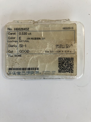 ダイヤモンドルース  0.53ct E SI-1 Good