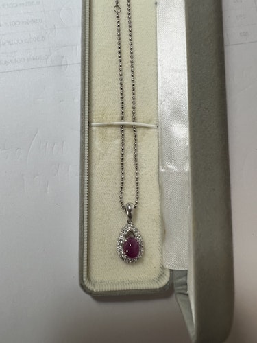ルビーネックレス pt900