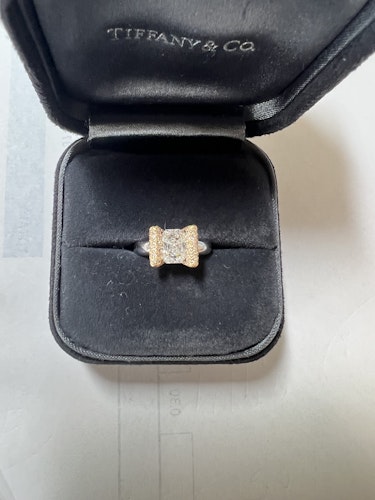 ダイヤモンドリング(指輪) pt900 18k 1ct