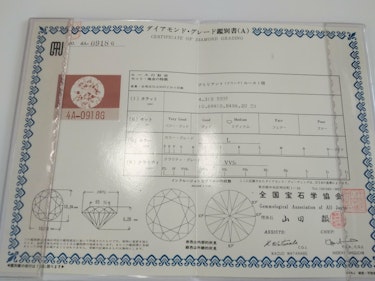 ダイヤモンドルース  4.315ct L VVS-1 Medium