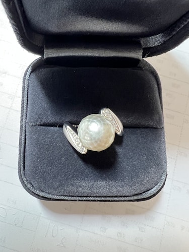 真珠リング(指輪) pt900