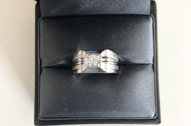 ダイヤモンドリング(指輪) k14 0.38ct