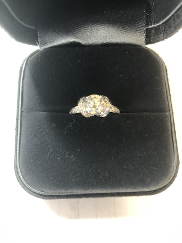 ダイヤモンドリング(指輪) pt950 Tiffany 0.9ct