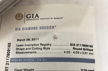 ダイヤモンドリング(指輪)  0.24ct