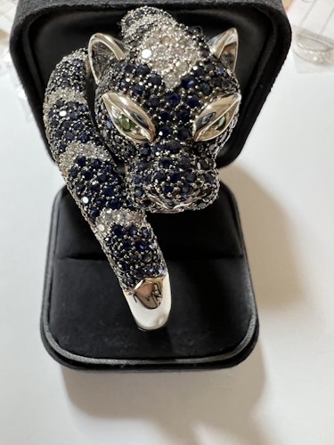 サファイアバングル 18k