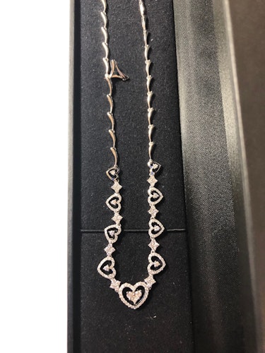 ダイヤモンドネックレス k18