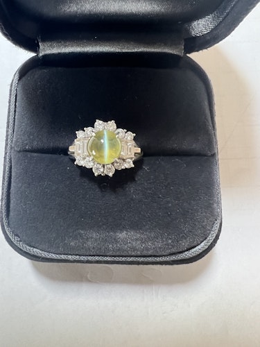 クリソベリルリング(指輪) pt900