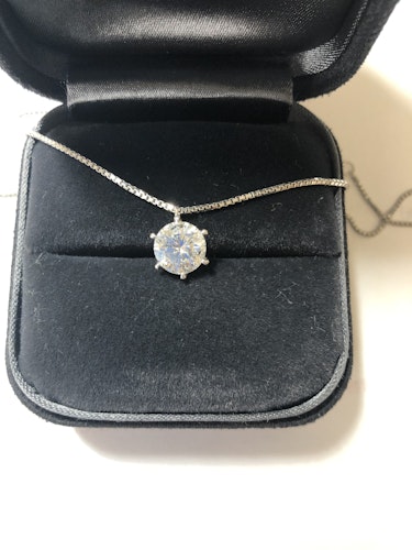 ダイヤモンドネックレス pt900 1ct