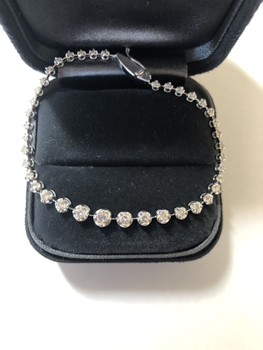 ダイヤモンドブレスレット pt900 3ct