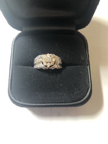 ダイヤモンドリング(指輪) 18k pt900