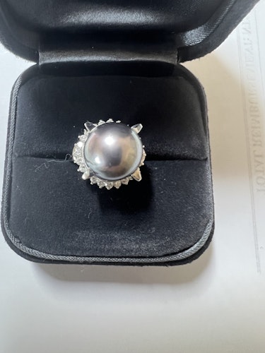 真珠リング(指輪) pt900