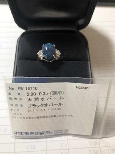 オパールリング(指輪) pt900