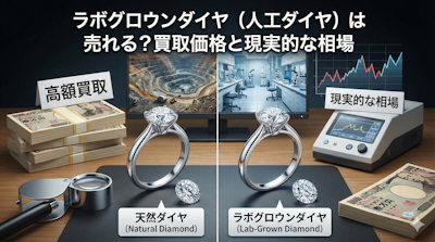 ラボグロウンダイヤ(人工ダイヤ)は売れる?買取価格と現実的な相場