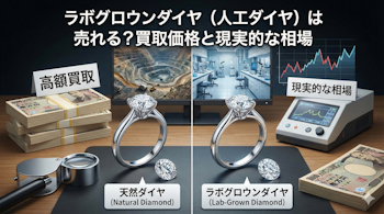 ラボグロウンダイヤ（人工ダイヤ）は売れる？買取価格と現実的な相場