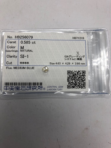 ダイヤモンドルース  0.585ct M SI-1