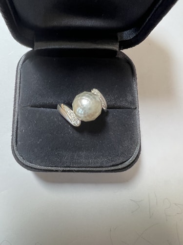 真珠リング(指輪) pt900