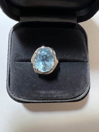 アクアマリンリング(指輪) pt900