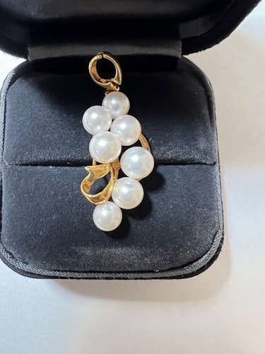 真珠ペンダント 18k