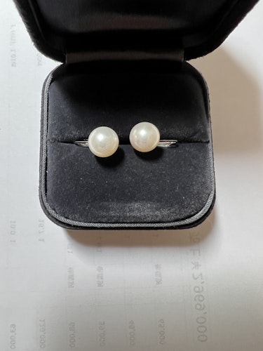 真珠リング(指輪) pt900