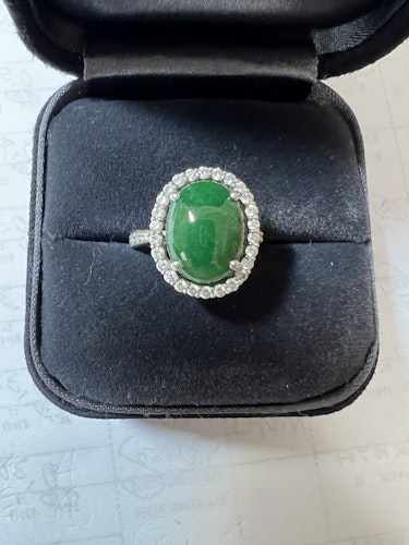 翡翠リング(指輪) pt900