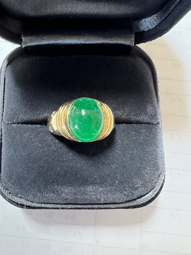 翡翠リング(指輪) 18k