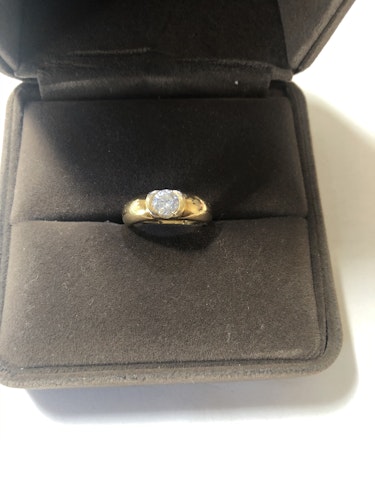 ダイヤモンドリング(指輪) k18 0.5ct