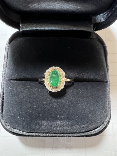 翡翠リング(指輪) pt900