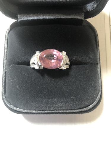 ガーネットリング(指輪) pt900 3ct