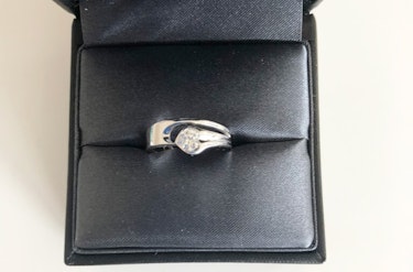 ダイヤモンドリング(指輪) k14 0.12ct