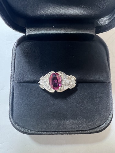 ガーネットリング(指輪) pt900