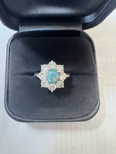 オパールリング(指輪) pt900