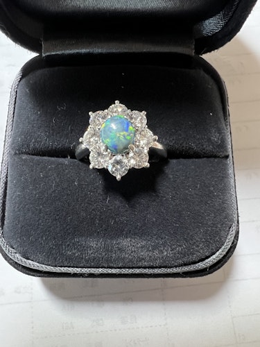 オパールリング(指輪) pt900