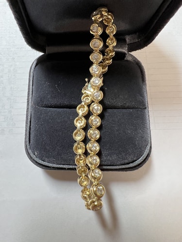 ダイヤモンドブレスレット 18k