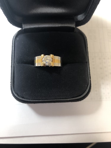 ダイヤモンドリング(指輪) 18k pt900 1ct