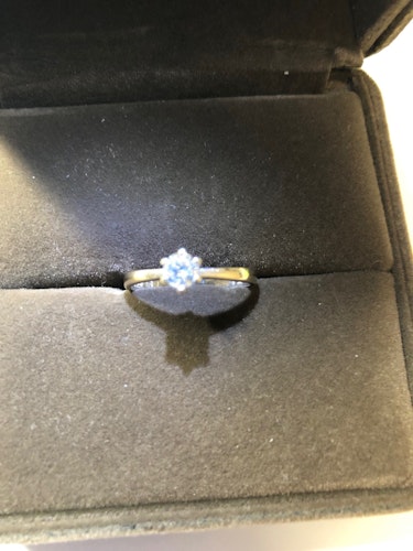 ダイヤモンドリング(指輪) k18 0.3ct