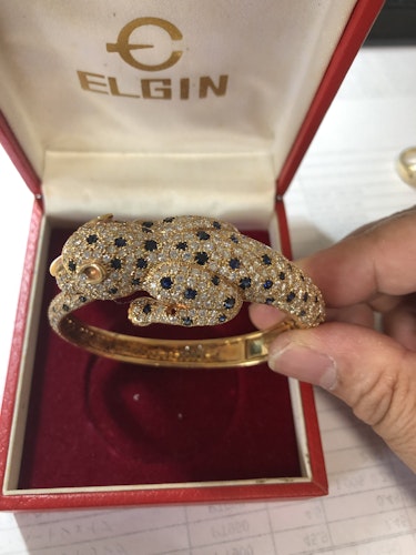 サファイアバングル 18k_サファイヤ_バングル