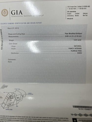 ダイヤモンドルース 0.33ct