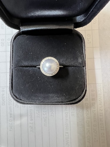 真珠リング(指輪) 18k