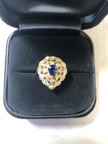 サファイアリング(指輪) k18