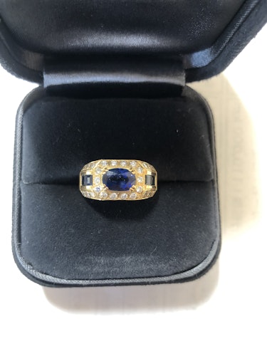 サファイアリング(指輪) 18k 2ct