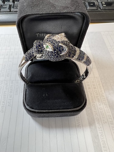 サファイアバングル 18k