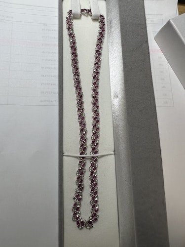 ルビーネックレス pt900