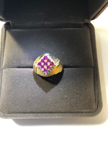 ルビーリング(指輪) k18