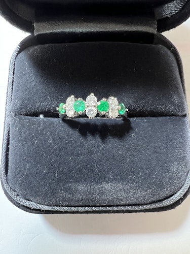 エメラルドリング(指輪) pt900