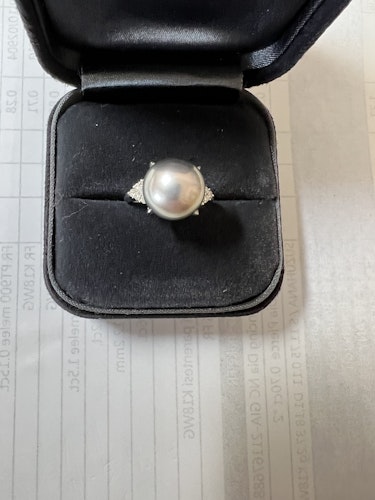 真珠リング(指輪) pt900