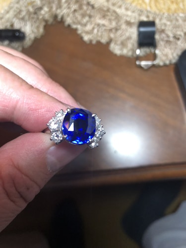 サファイアリング(指輪) pt900 10ct