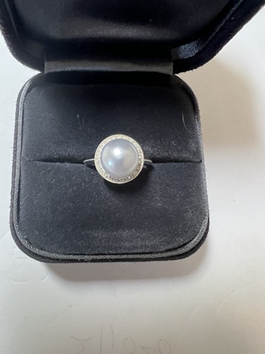 真珠リング(指輪) pt900