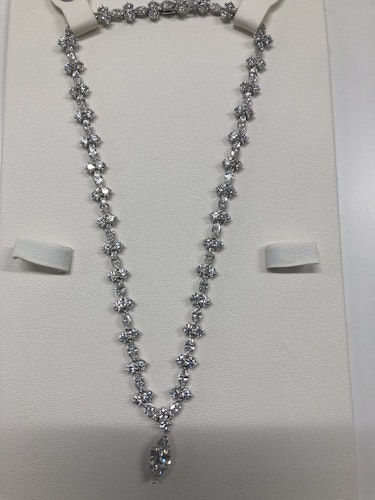 ダイヤモンドネックレス 18k whitegold 11ct