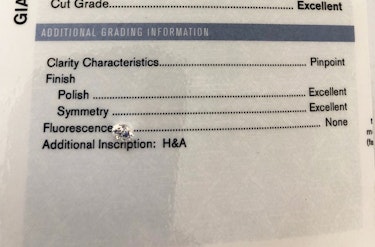 ダイヤモンドルース  0.37ct F VVS-1 Excellent